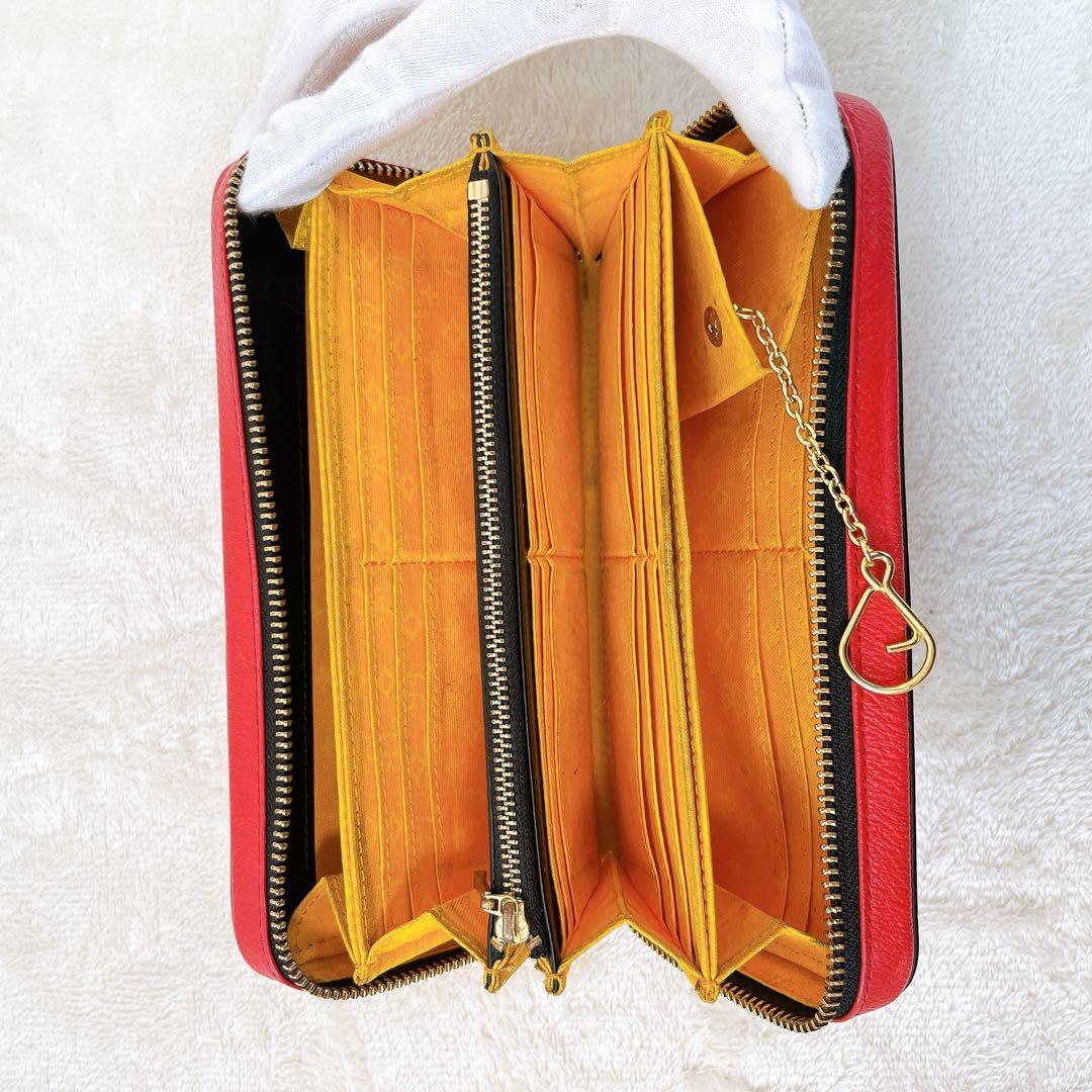 カステルバジャック 長財布 ラウンドファスナー 本革 レザー 大きめ 大容量