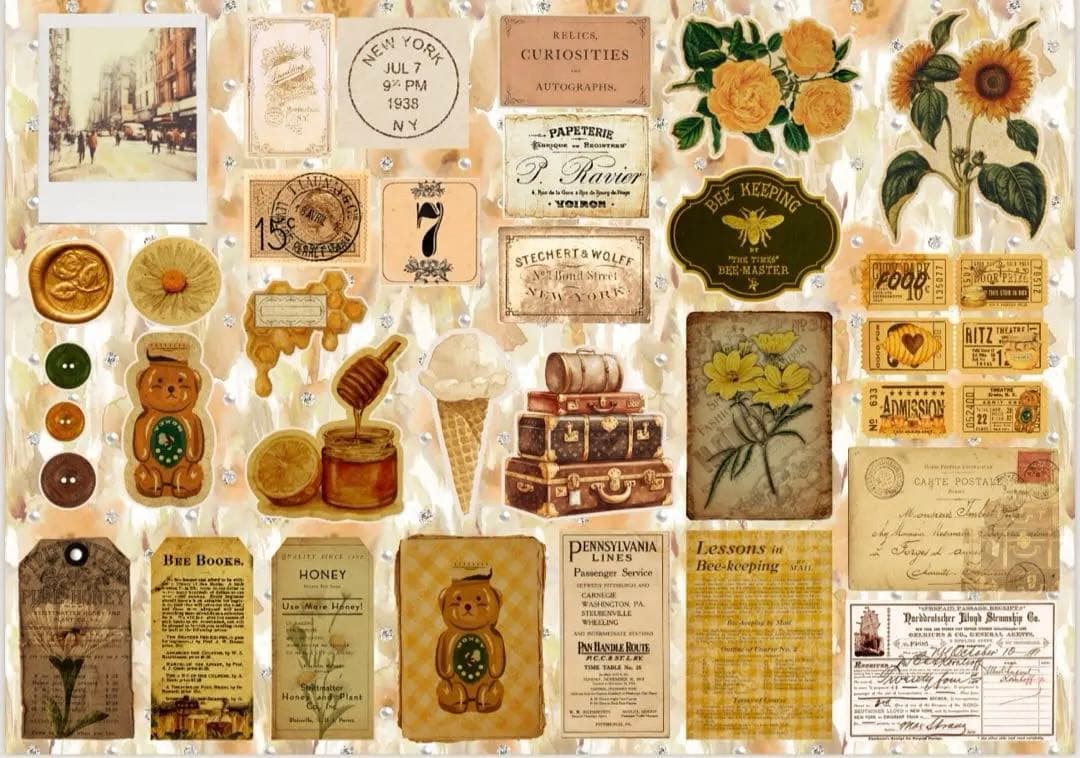 新作全部set♡140枚　A4デザインペーパー＆コラージュシート　ジャーナル