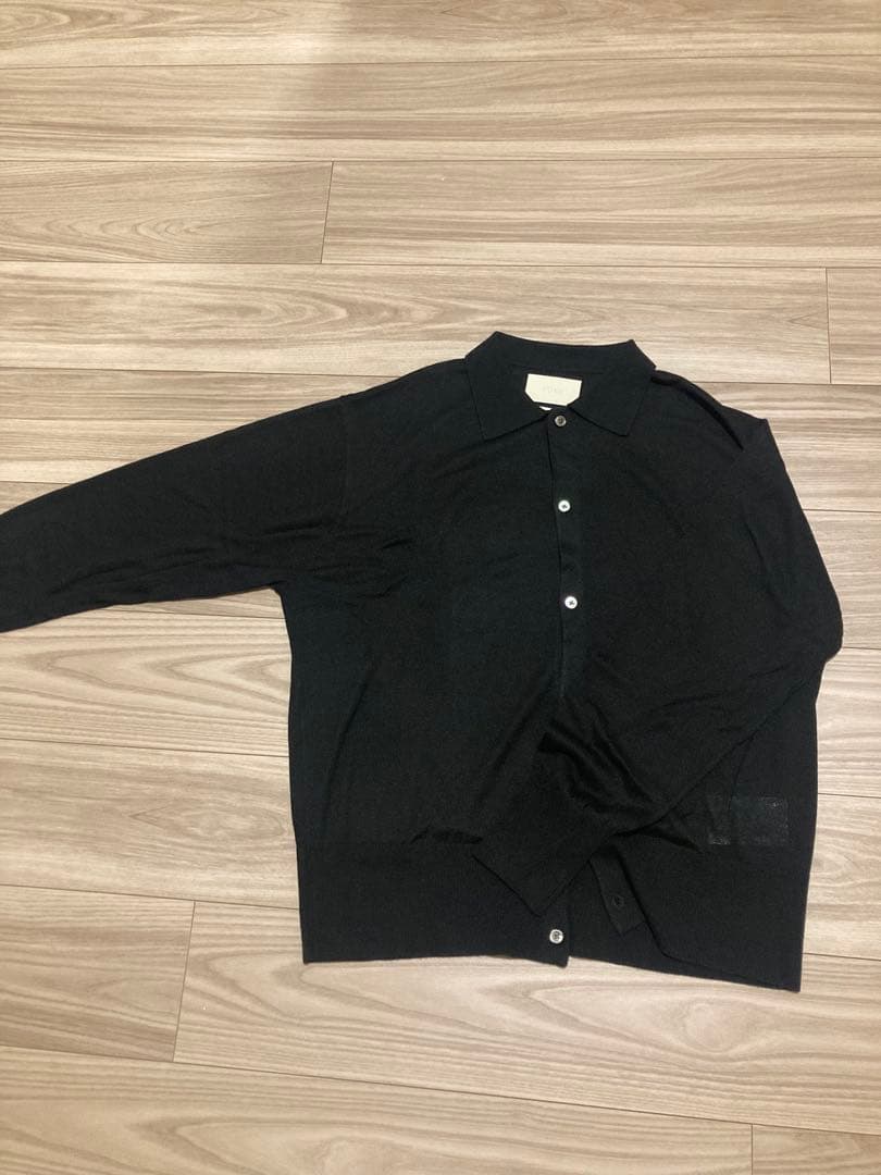 【YOKE】SILK CASHMERE SHEER SHIRT CARDIGAN