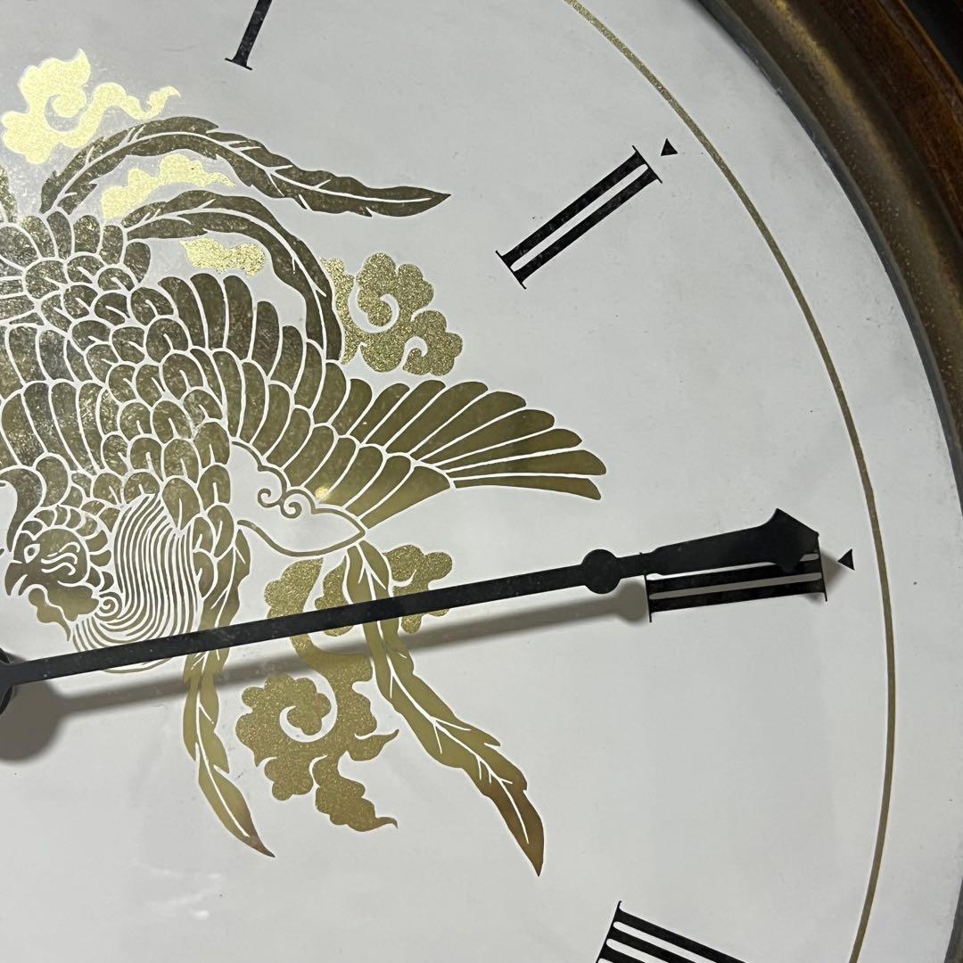 CITIZEN シチズン　からくり 鳳凰と菊　木枠　重厚