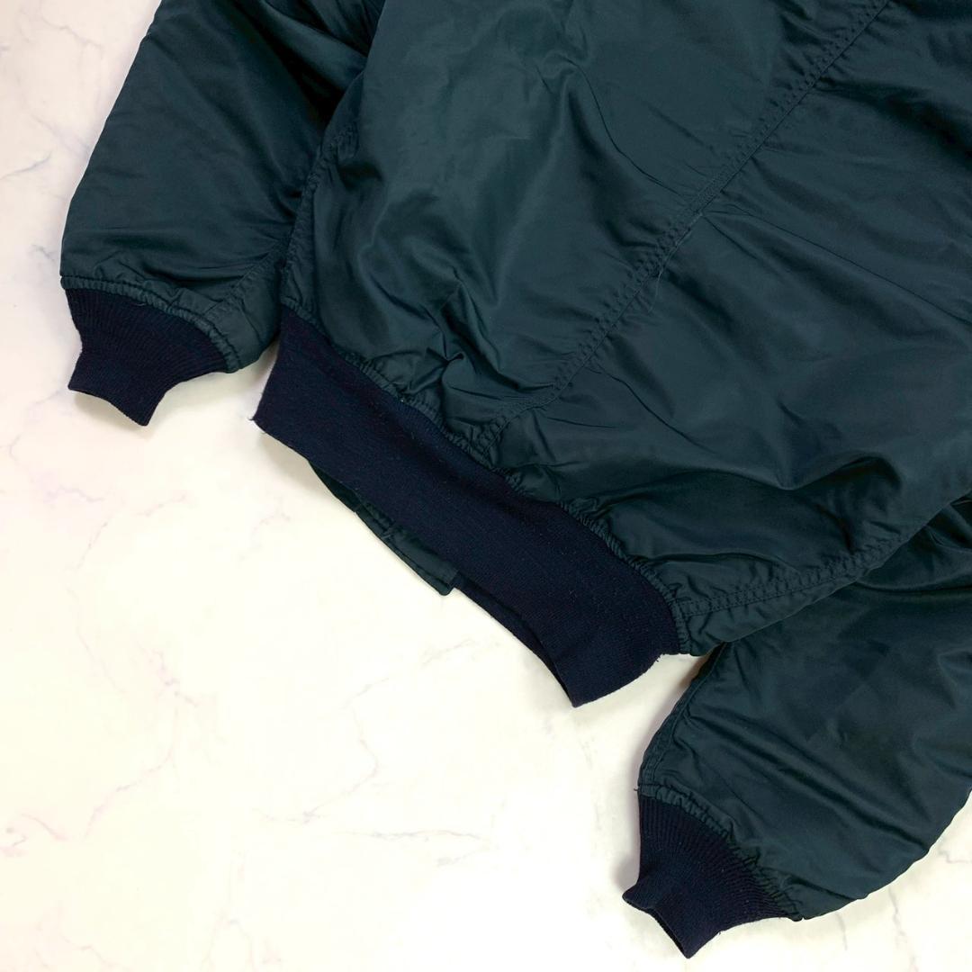 希少色ネイビー★ 80s 旧タグ USA製 ALPHA N-2B M　C977