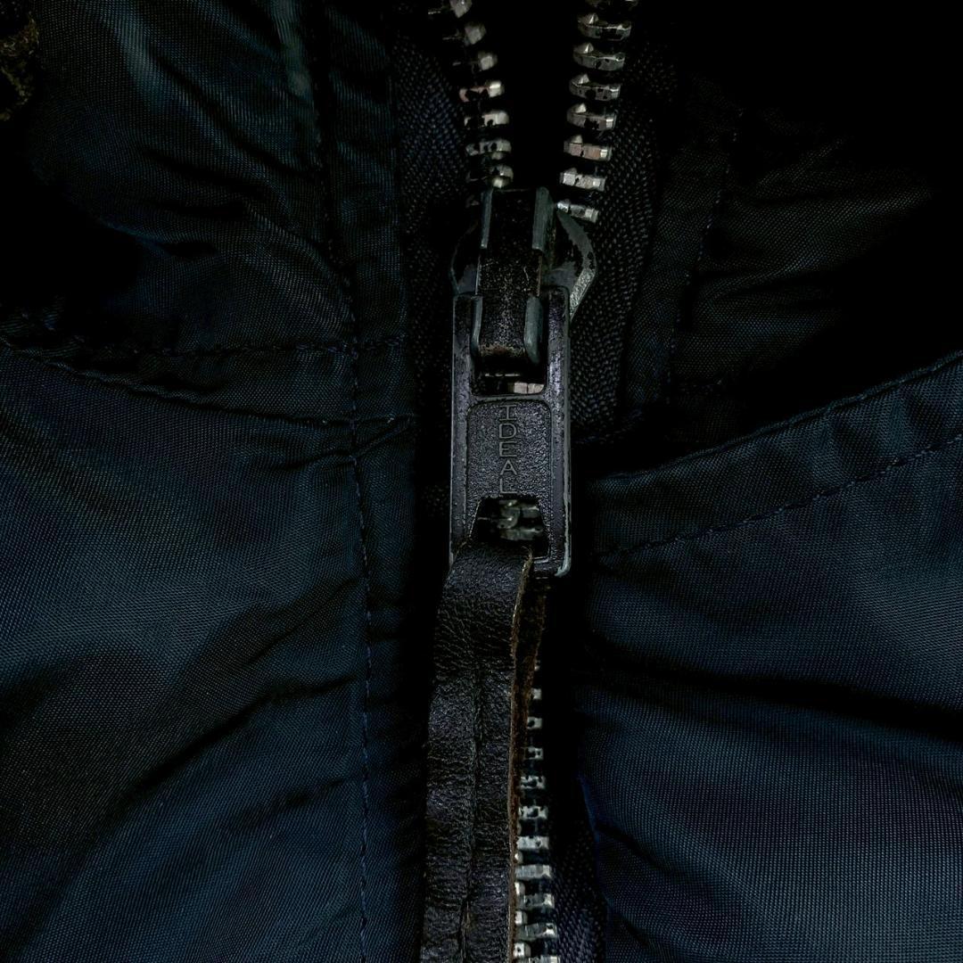 希少色ネイビー★ 80s 旧タグ USA製 ALPHA N-2B M　C977