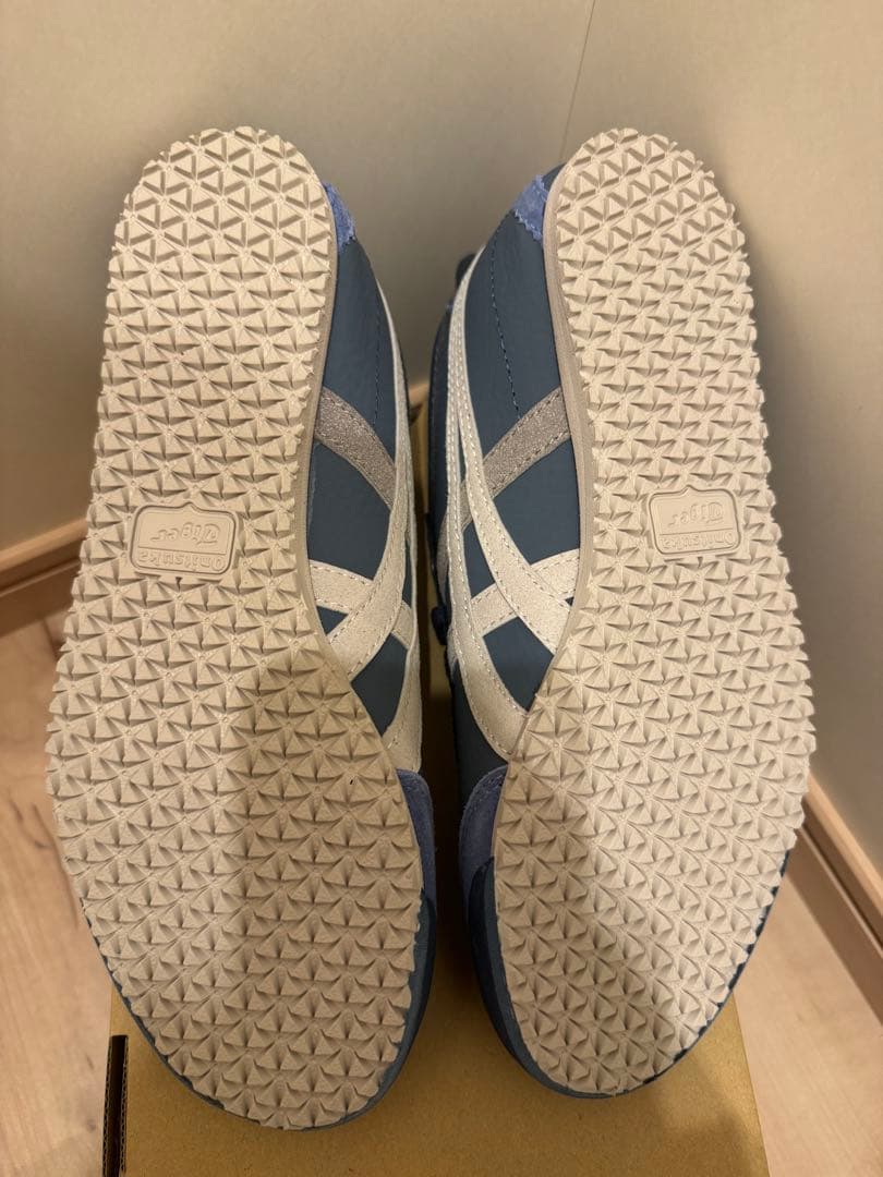 新品未使用 オニツカタイガー　メキシコ66 グレー/ネイビー箱、タグ無し