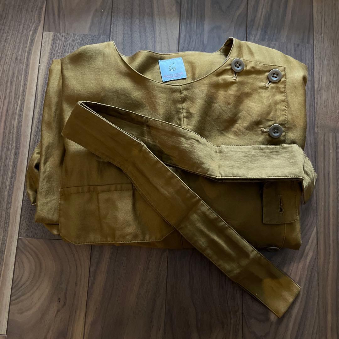 ROKU つなぎ　オールインワン　ロンパース　ブラウン