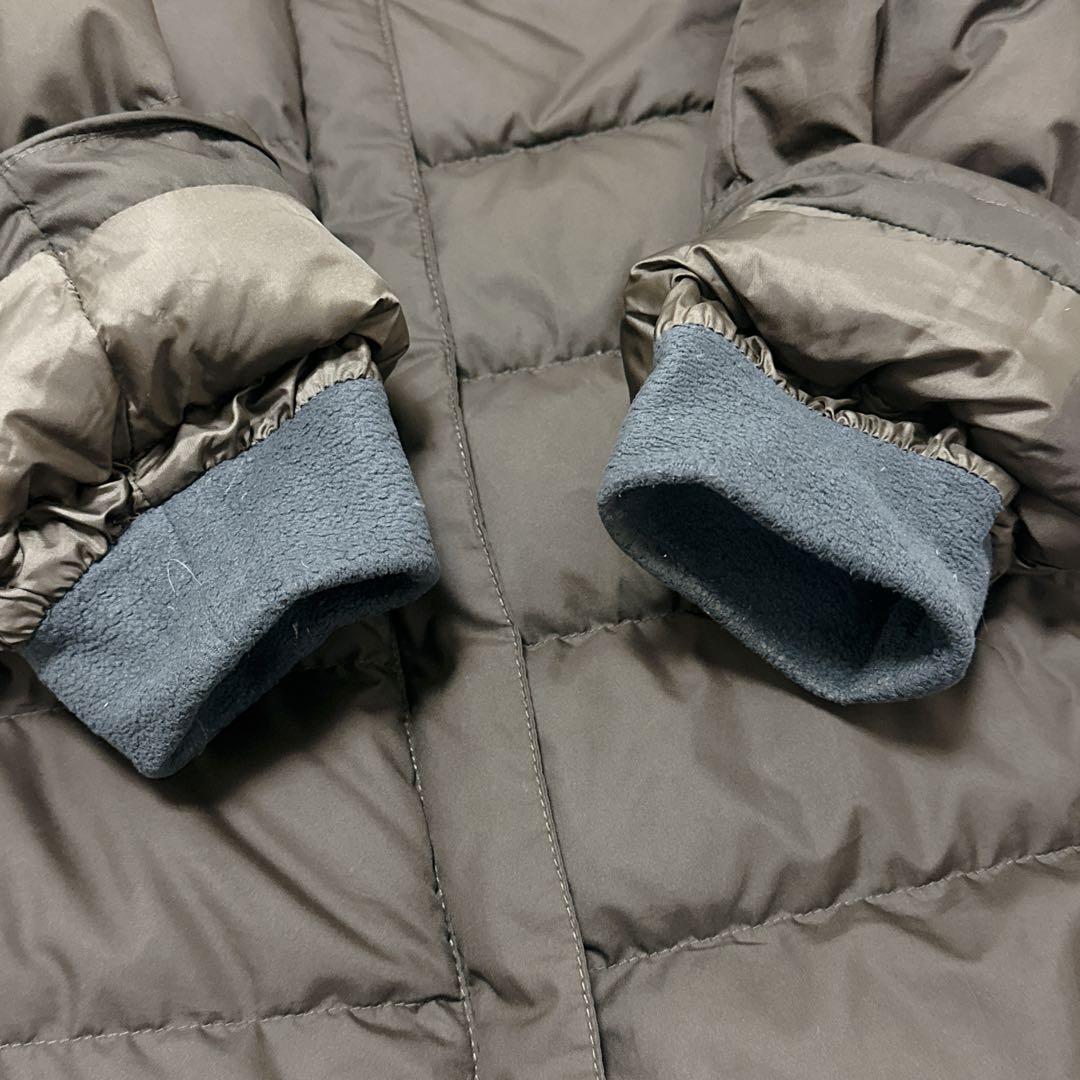 良品 モンベル ロングダウン ex800 ブラウン レディースL 収納袋あり