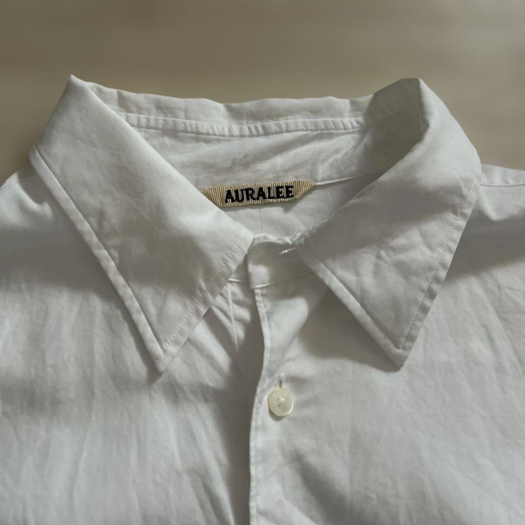 AURALEE WASHED FINX TWILL SHIRT サイズ4