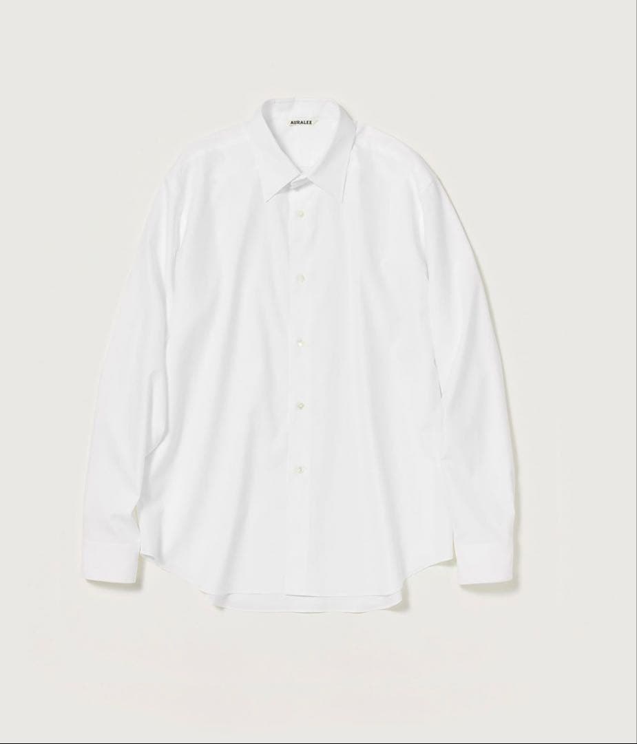 AURALEE WASHED FINX TWILL SHIRT サイズ4