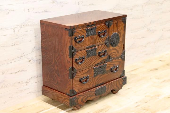 GMFK323○岩谷堂箪笥 車箪笥 チェスト 整理箪笥 和モダン 古民家 レトロ