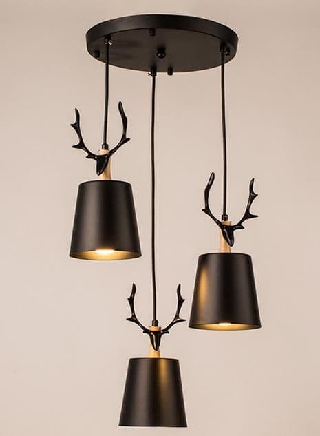 3灯式ペンダントライト 木工職人の心意気は宿る 美しいディテーウォールナット製