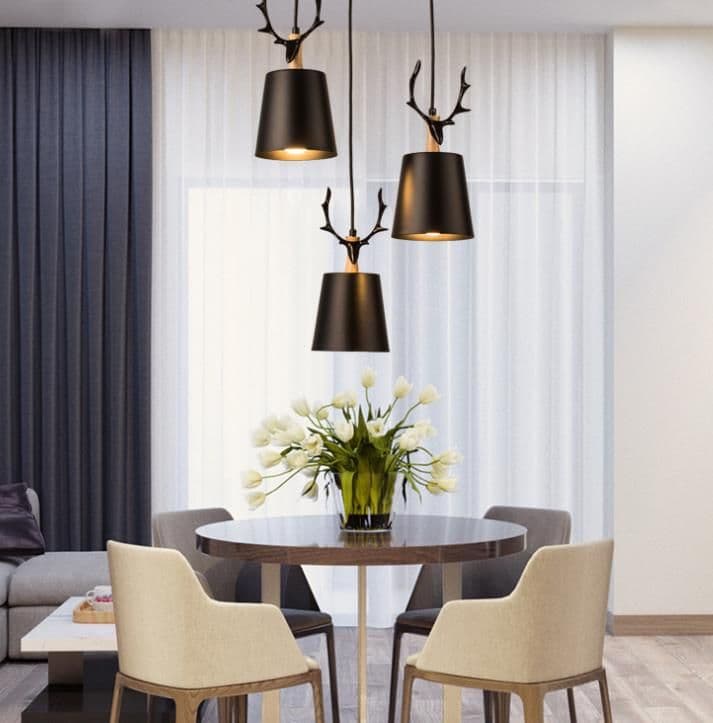 3灯式ペンダントライト 木工職人の心意気は宿る 美しいディテーウォールナット製