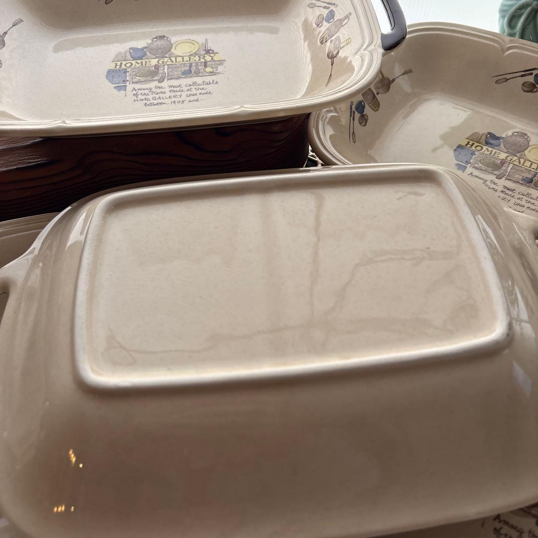 カントリー調　耳付き中皿５枚