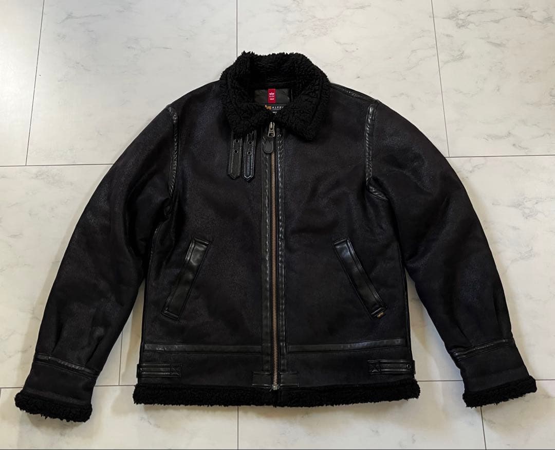 ALPHA B-3 ムートン ライダース　ヒューストン AVIREX BLUCO