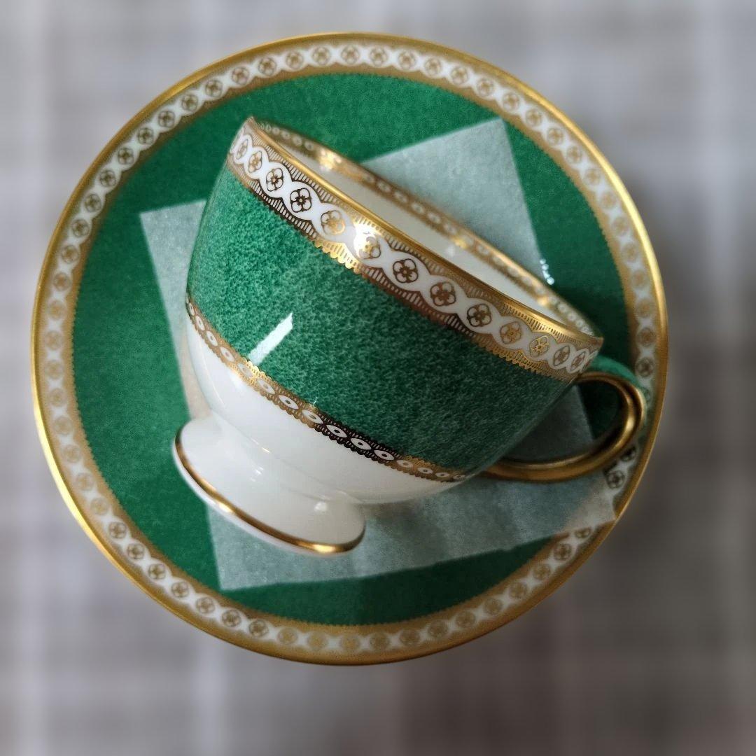 ウェッジウッド ユーランダーパウダーグリーン カップ＆ソーサー1客