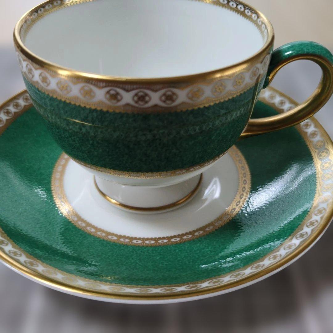 ウェッジウッド ユーランダーパウダーグリーン カップ＆ソーサー1客