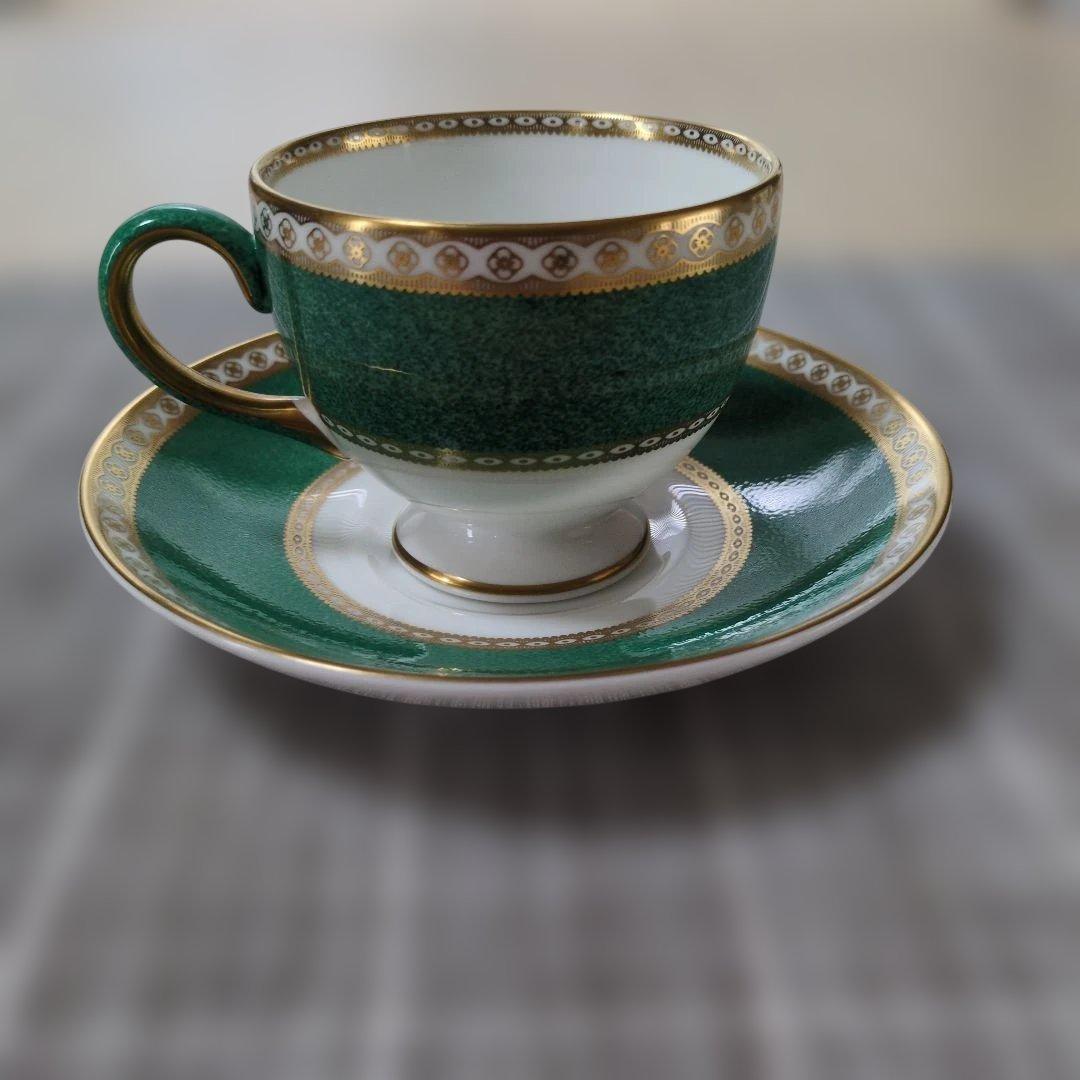 ウェッジウッド ユーランダーパウダーグリーン カップ＆ソーサー1客