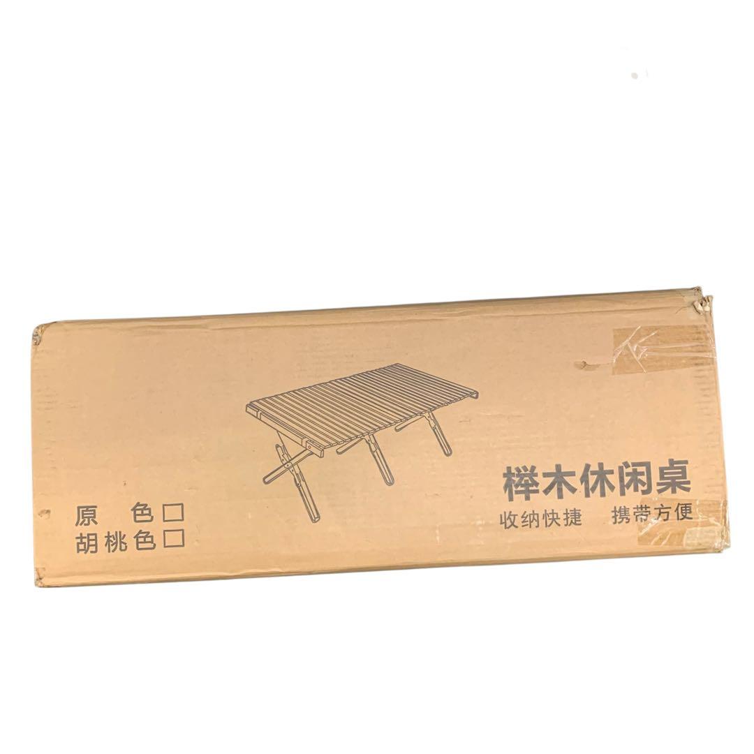 【開封・未使用】TOMOUNT ウッドロールトップテーブル ロールテーブル