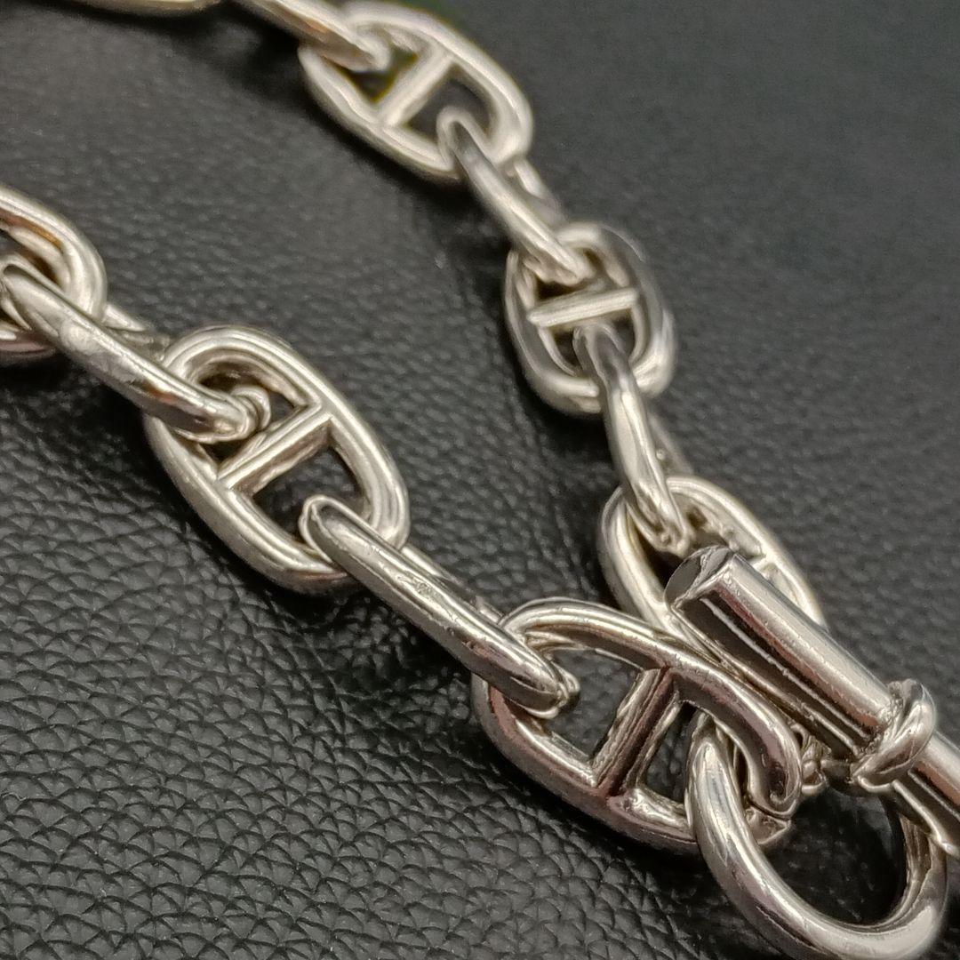 【高級】 ヴィンテージ シルバー 925 刻印 ネックレス シェーヌダンクル