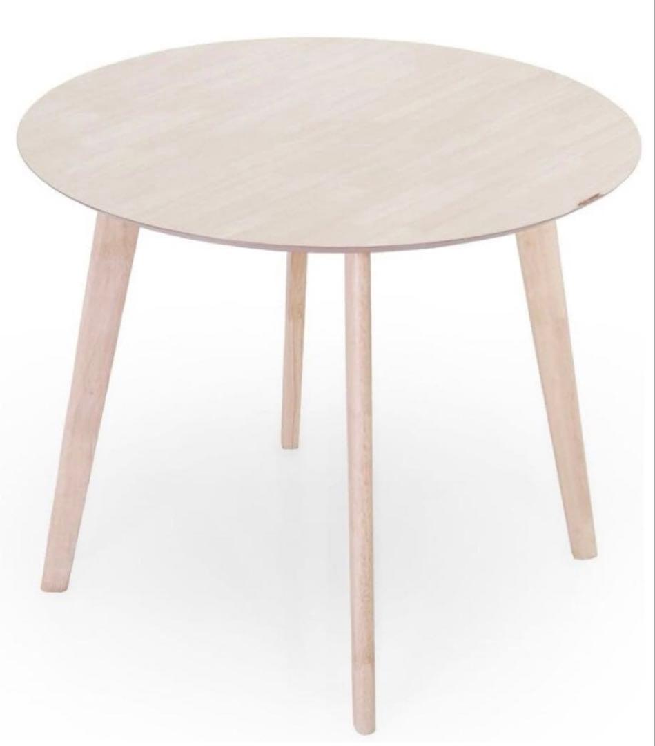 ロウヤ　円形ダイニングテーブル90cm×90cm