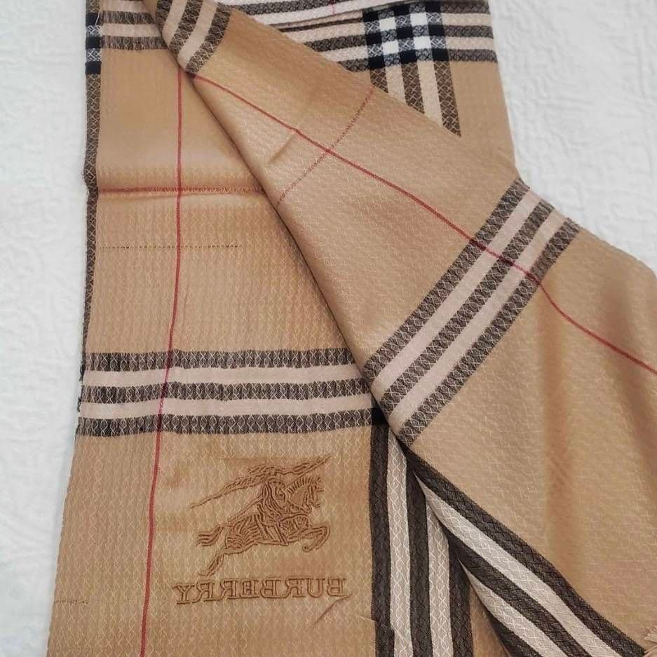 【未使用】BURBERRY LONDON ストール ショール カシミア/シルク