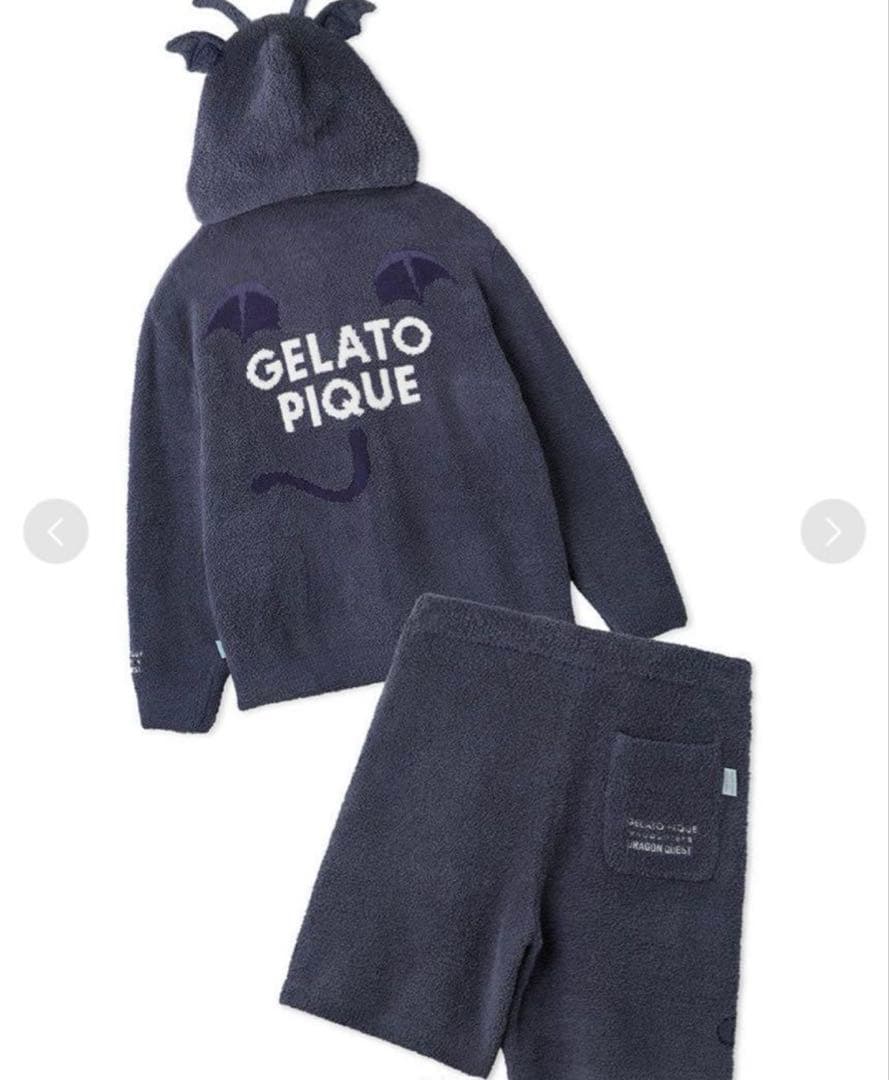 【新品】ジェラートピケ　ドラゴンクエスト　パウダードラキーパーカハーフパンツ