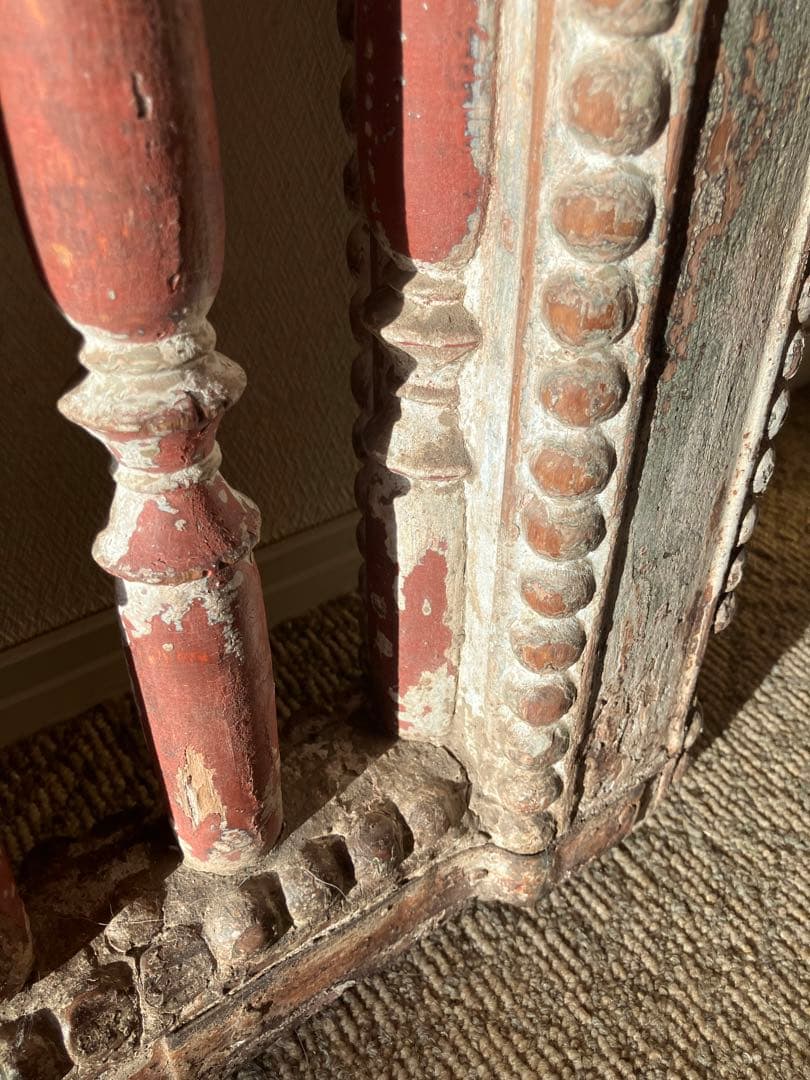 インド アンティーク 木製フェンス　子供部屋 19世紀