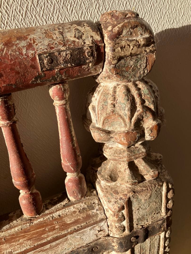 インド アンティーク 木製フェンス　子供部屋 19世紀