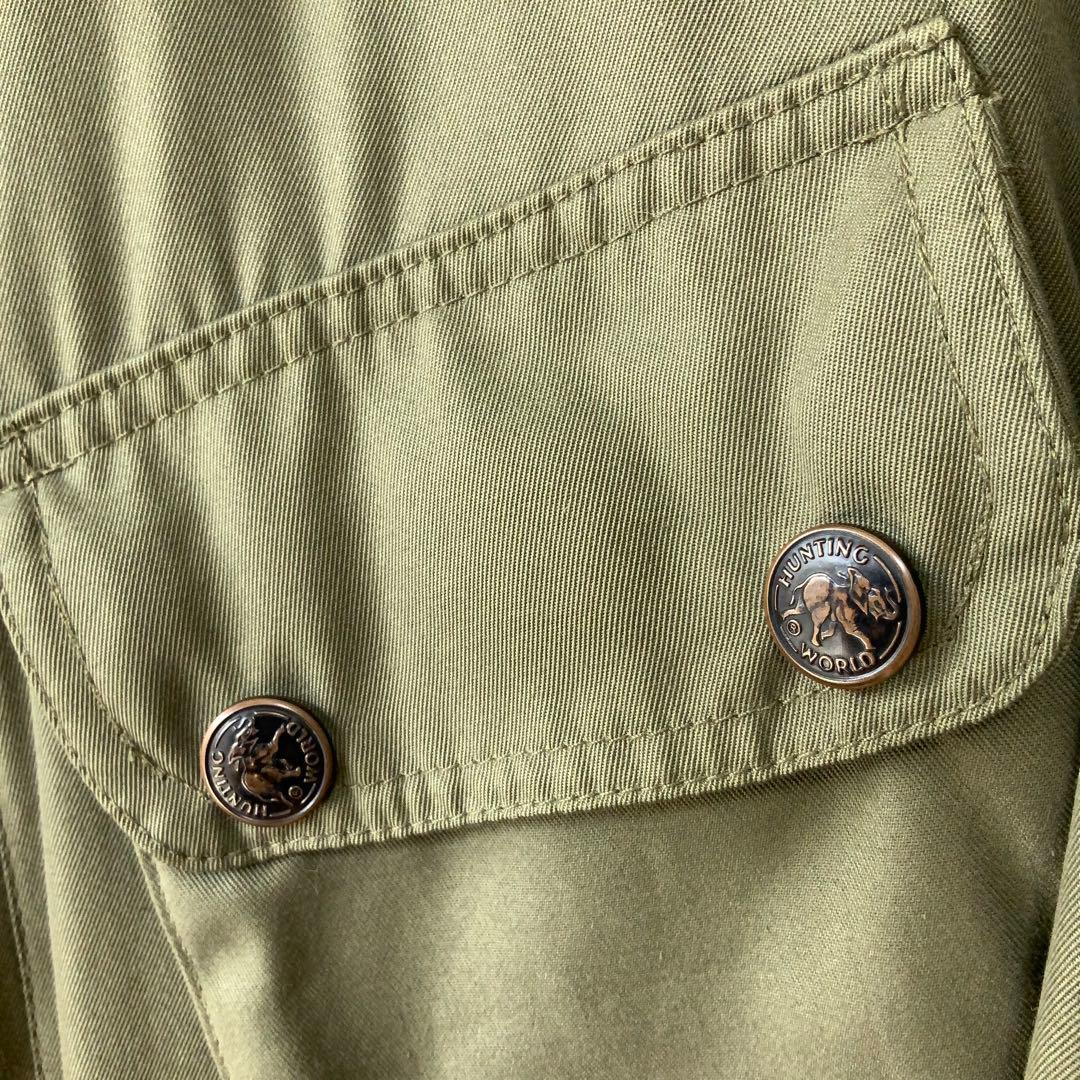 英国製Hunting Worldエクスプローラーパーカー オリジナル40オリーブ