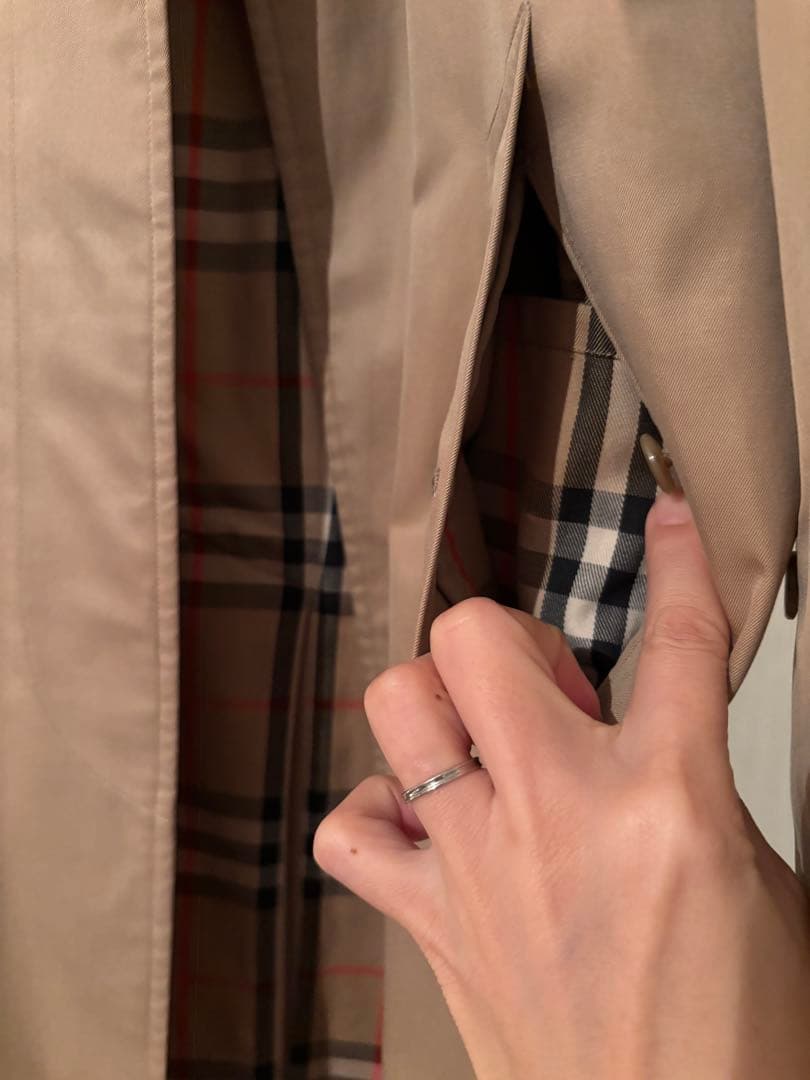 クリーニング済み　Burberrys ステンカラーコート ノバチェック