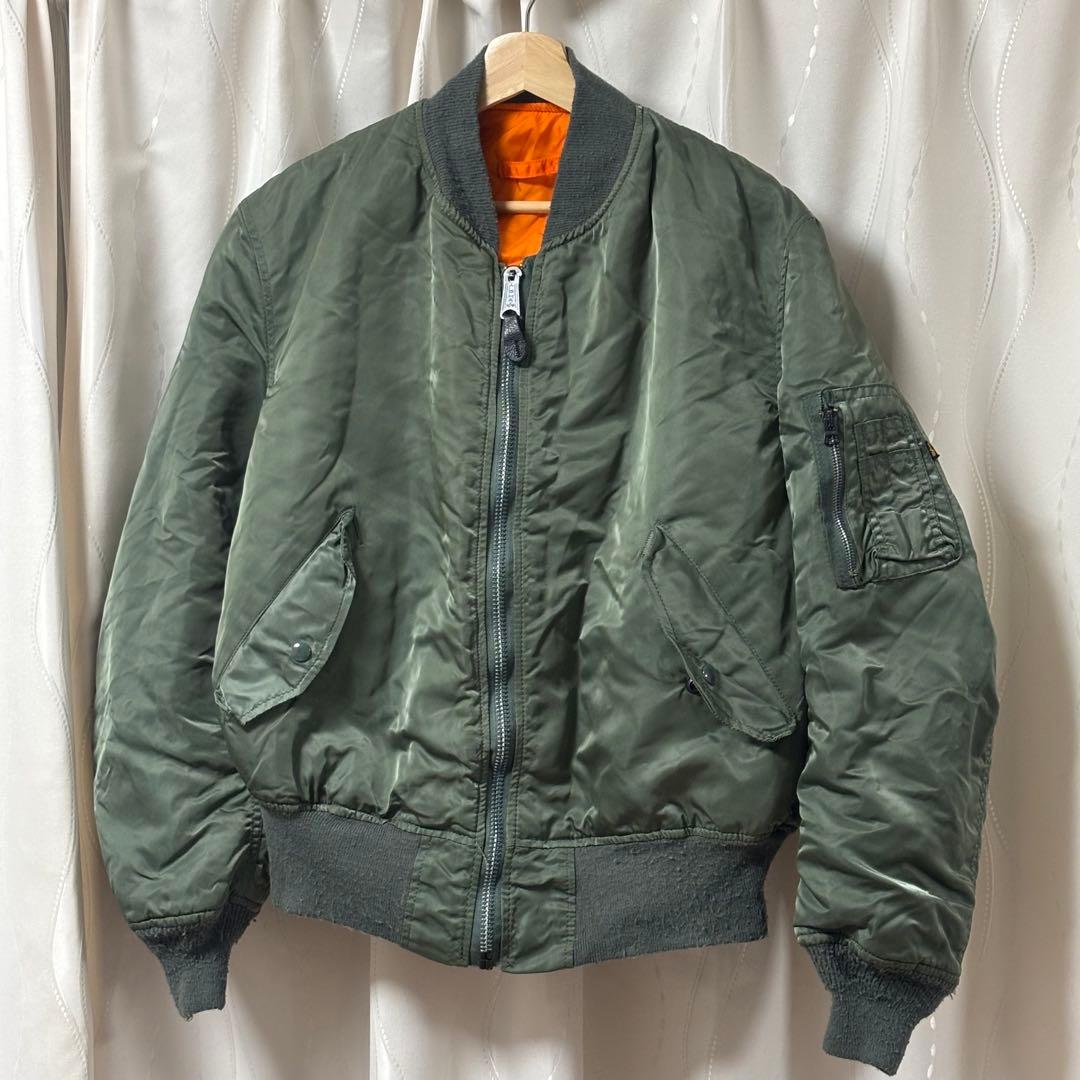 90sアルファインダストリーズ MA-1フライトジャケット USA製 ALPHA