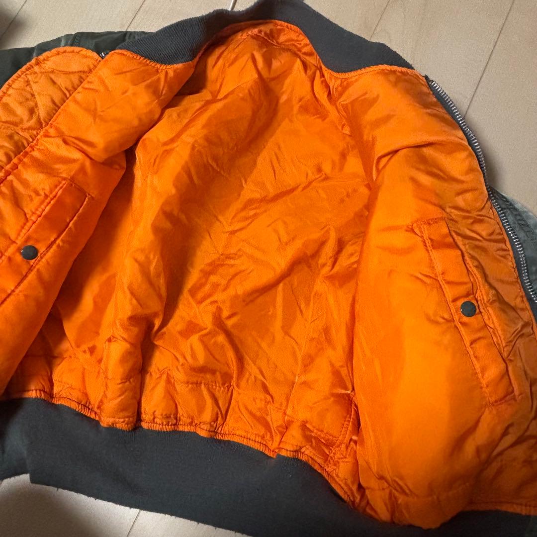 90sアルファインダストリーズ MA-1フライトジャケット USA製 ALPHA