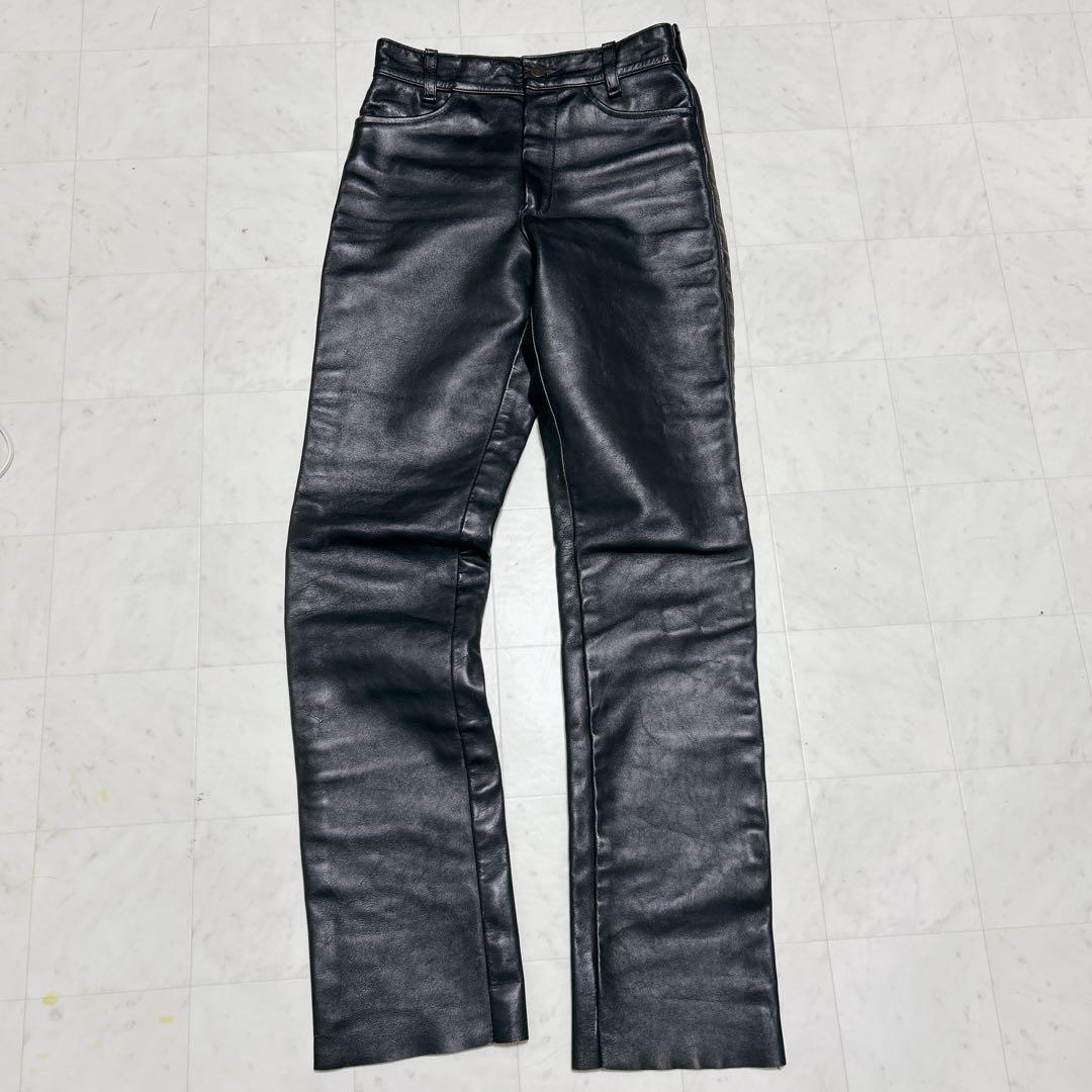 バンソン ライディングパンツ　 USA製 カウハイド 牛革　W30　ブラック