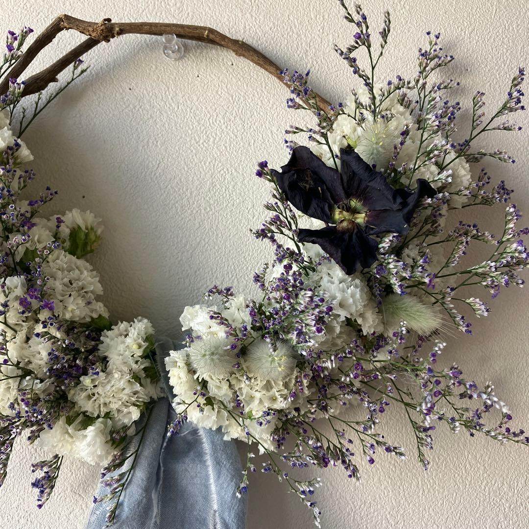 感謝SALEブルーウェーブとスターチスのリース　ハイブリットスターチス