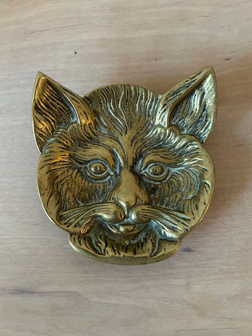 Vintage 猫 真鍮トレイ アスティエ・ド・ヴィラット