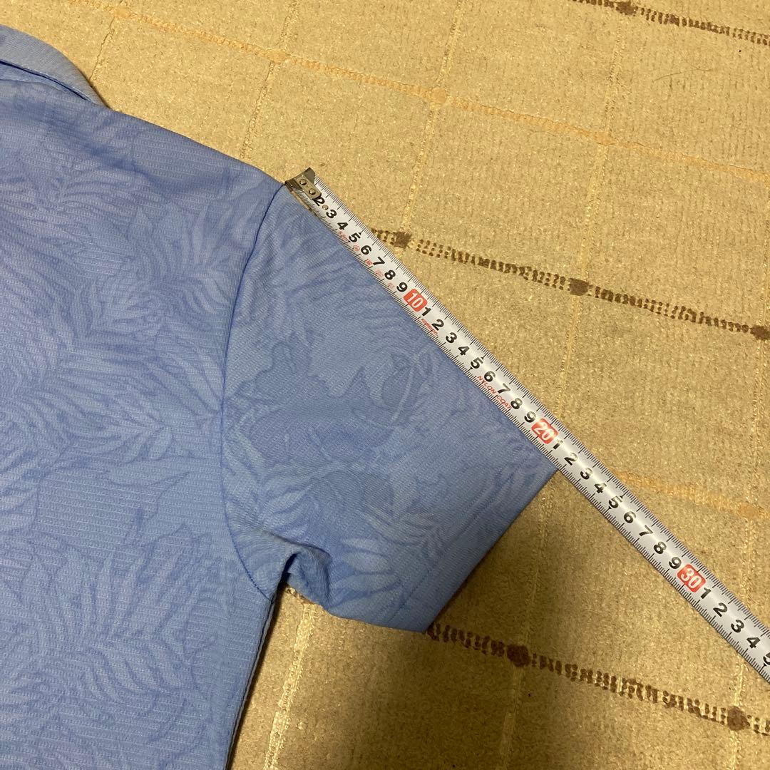 BRIEFING ポロシャツ XL ライトブルー 葉柄