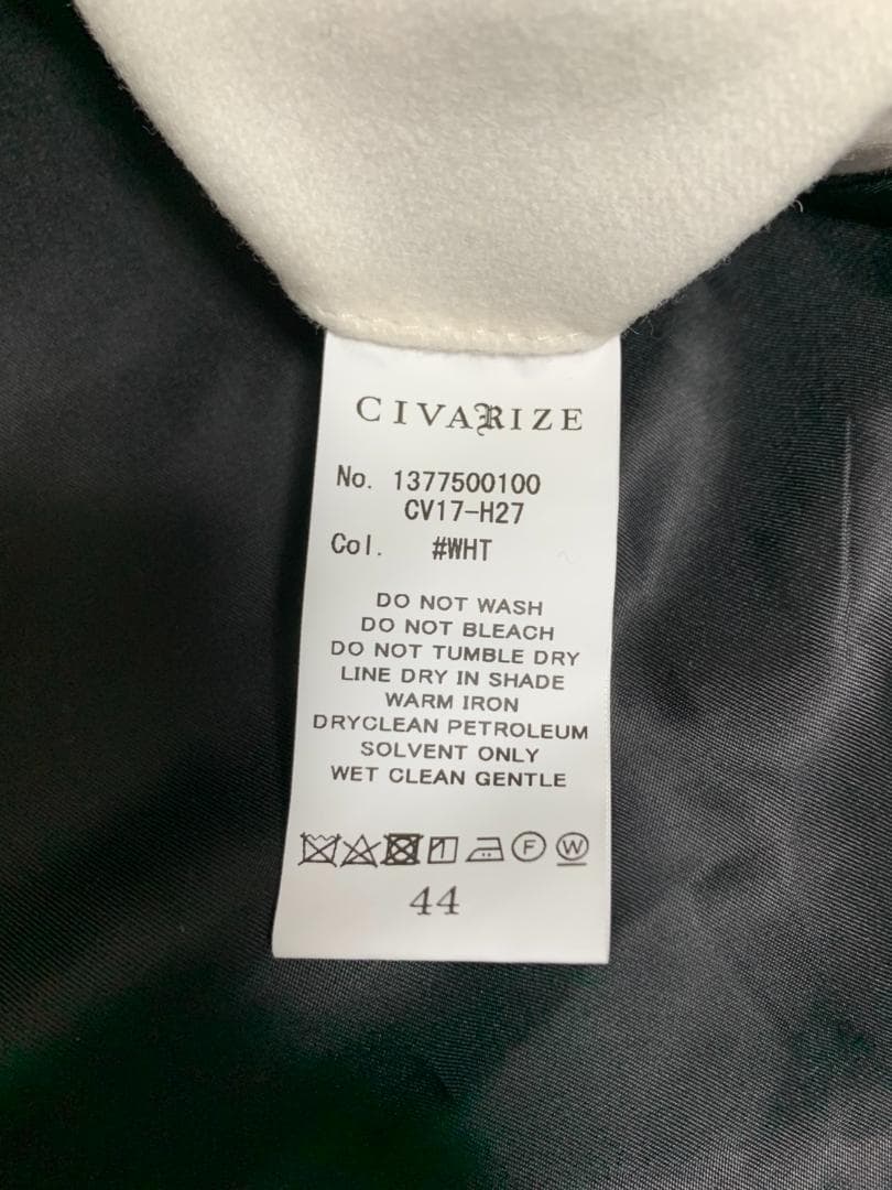 [CIVARIZE] ドレープトレンチコート 44 ホワイト CV17-H27