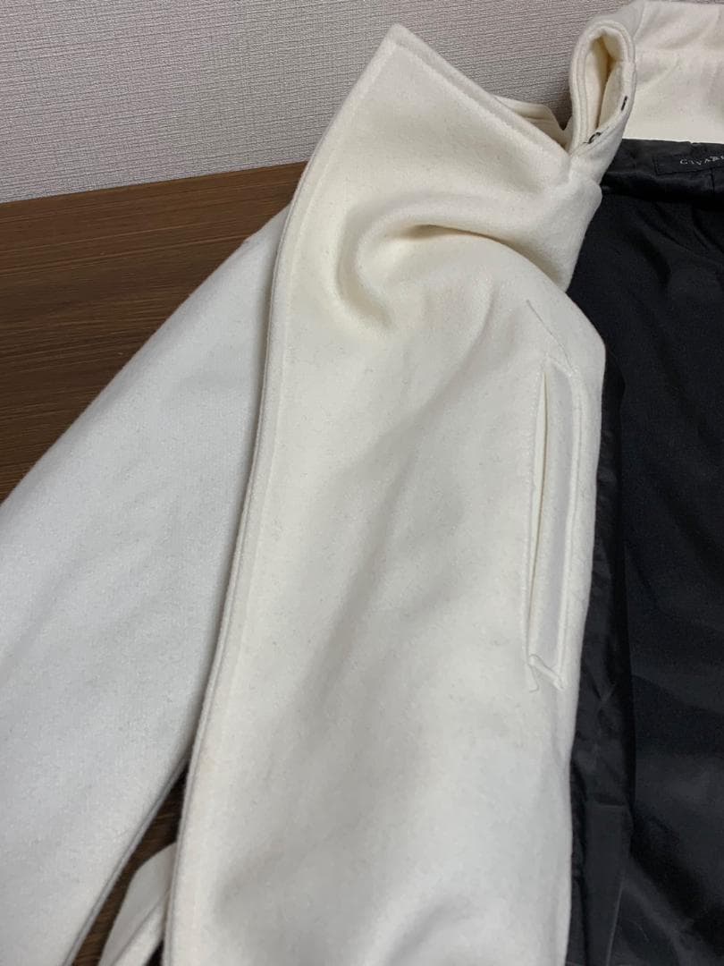 [CIVARIZE] ドレープトレンチコート 44 ホワイト CV17-H27