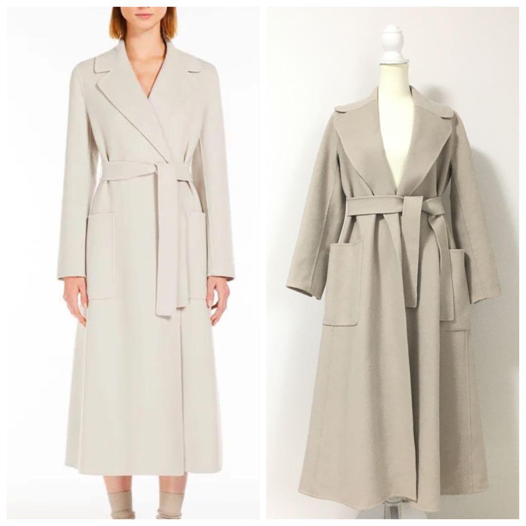 近年美品　MaxMara マックスマーラ　クチートアマーノ　ベルト　コート