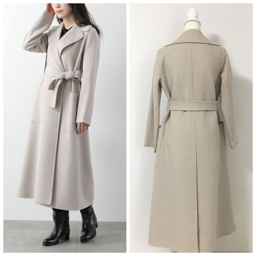 近年美品　MaxMara マックスマーラ　クチートアマーノ　ベルト　コート
