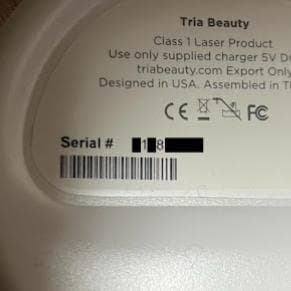 tria beauty トリア 脱毛器 4X 箱・説明書付