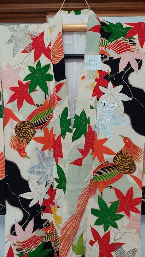 NA91アンティーク子供着物正絹七五三着丈121センチ裄丈54センチ