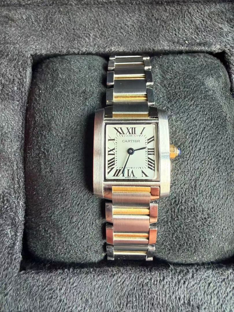 カルティエ タンクフランセーズ SM コンビ W51007Q4 SSxYG