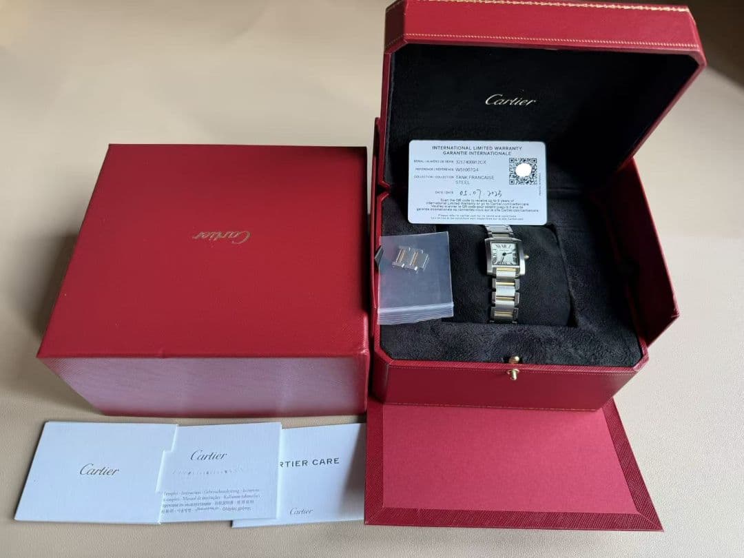 カルティエ タンクフランセーズ SM コンビ W51007Q4 SSxYG