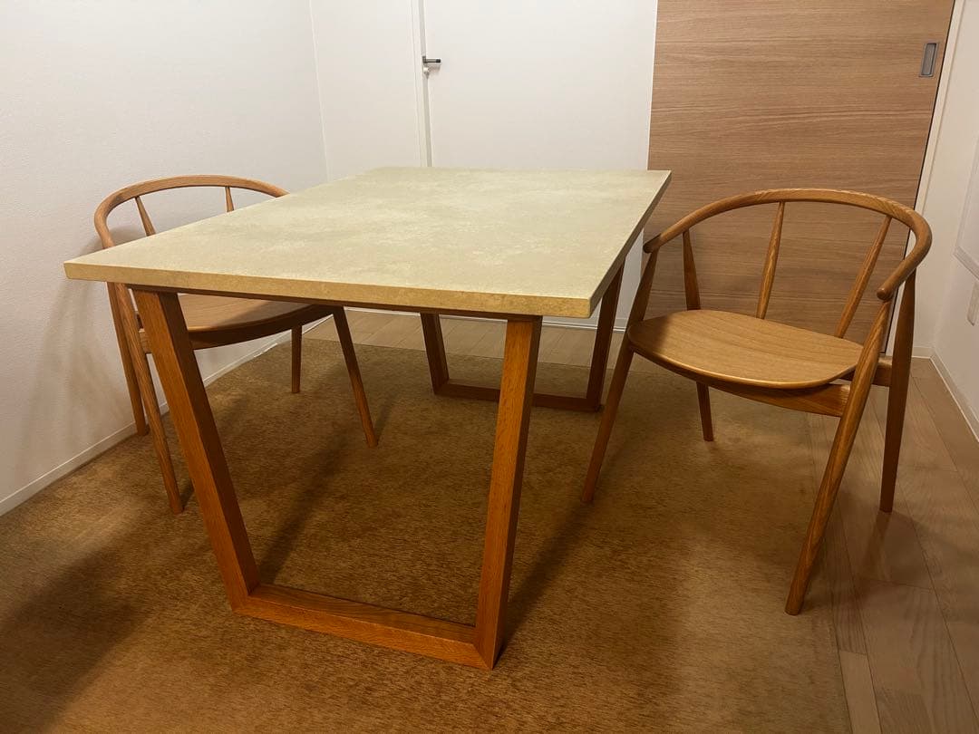 【リビングハウス】アクルテック ダイニングテーブル（横幅120※奥行85 cm）