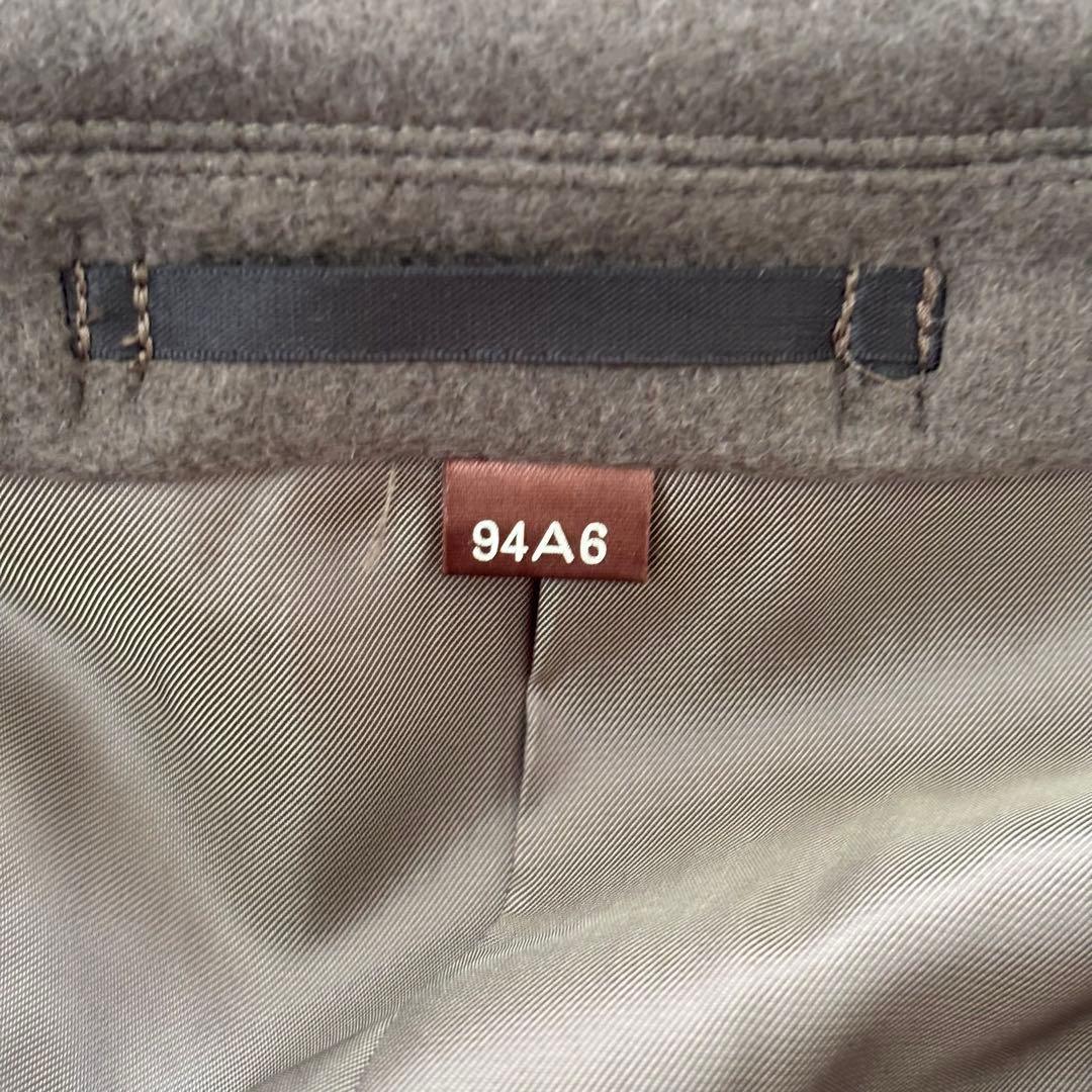 イヴサンローラン プールオム カシミヤ混ロングコート メンズL ライトブラウン