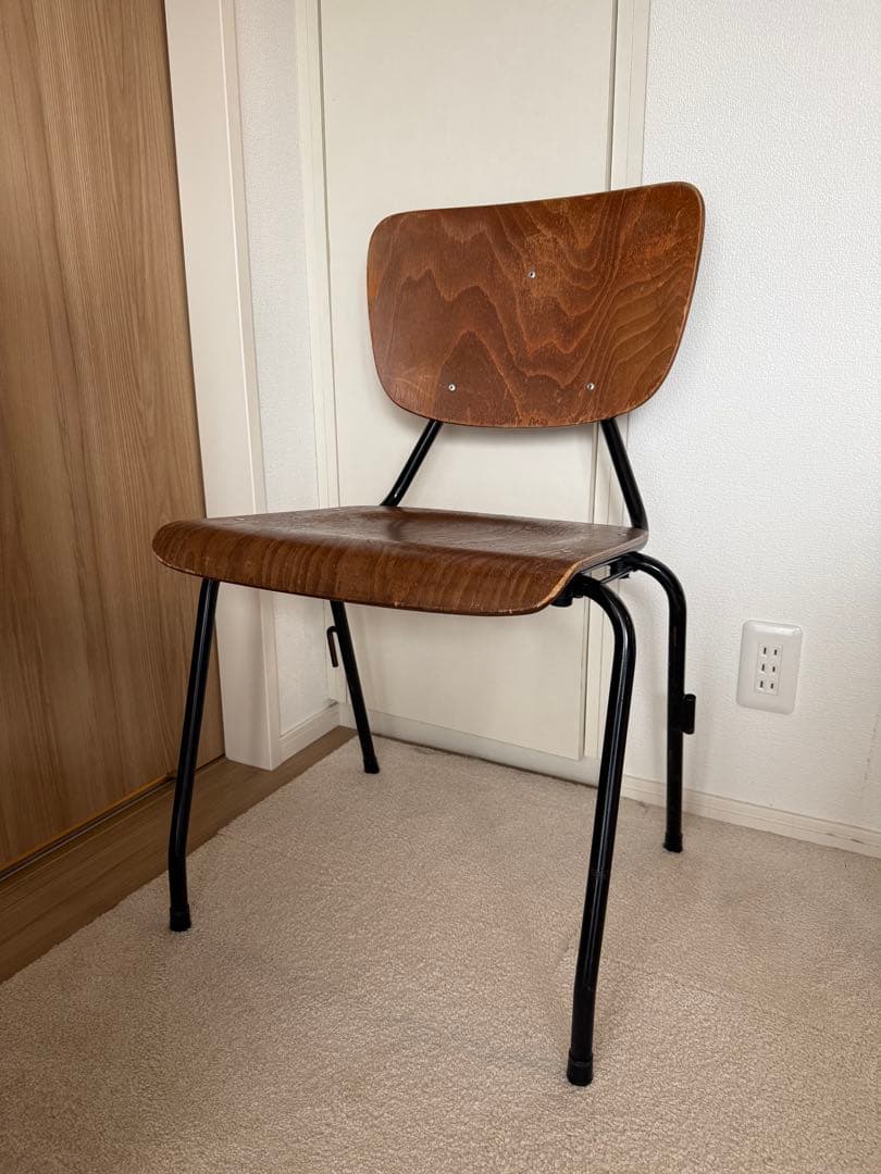 【ヴィンテージ】椅子2脚　ダイニングチェアスクールチェア