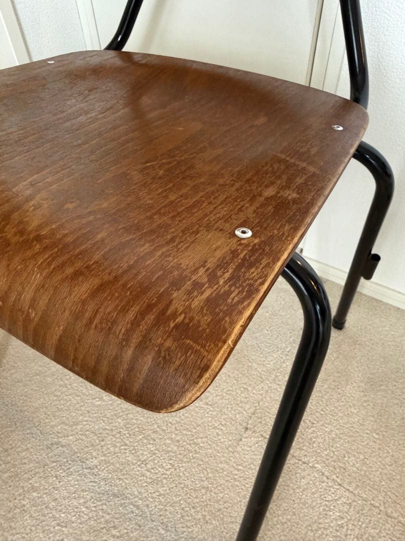 【ヴィンテージ】椅子2脚　ダイニングチェアスクールチェア