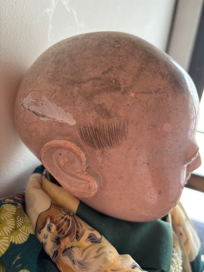 市松人形 訳あり　大正　昭和レトロ　 約53cm 日本人形　アンティーク　骨董