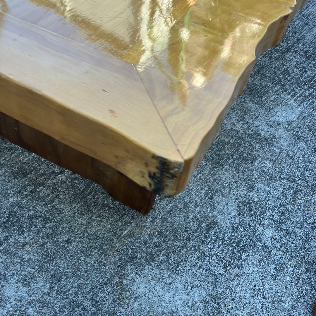 昭和レトロ 一点物 銘木一枚板風 長テーブル 座卓 古家具 ビンテージ 古民家