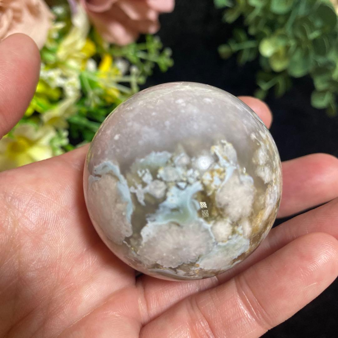 グリーン桜瑪瑙with夜桜 スフィア ⑤