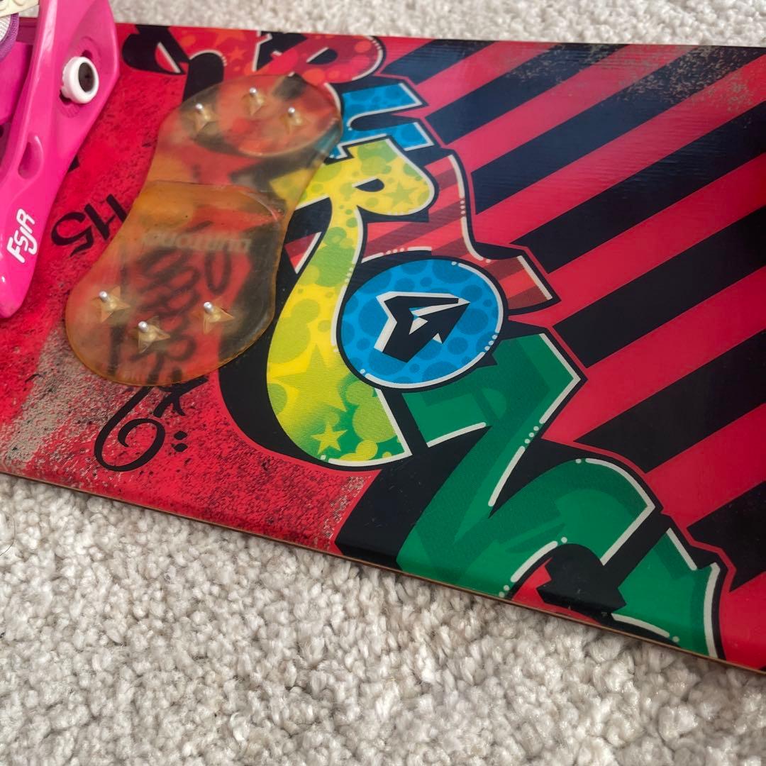 KIDS バートン　115 スノーボード ピンクバインディング付